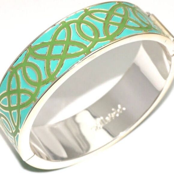 stella & dot ~ eleanorโenamel green bangle ~ retired - Picture 3 of 5